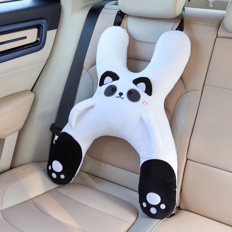 Children's Travel Pillow with Seat Belt Attachment
